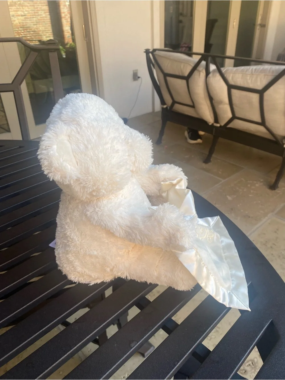 Gund plush cream